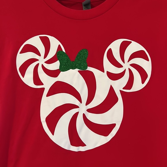 Next Level Apparel Junior Xmas Minnie Mouse t-shirt - Picture 2 of 5